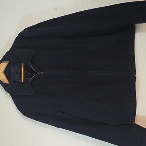 Express Classic Wool Blend Black Coat Jacket Men's L Business Casual